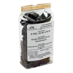 SHU DI HUANG - Radix Rehmanniae Preparata - Preparowany korzeń rehmanii kleistej 100g